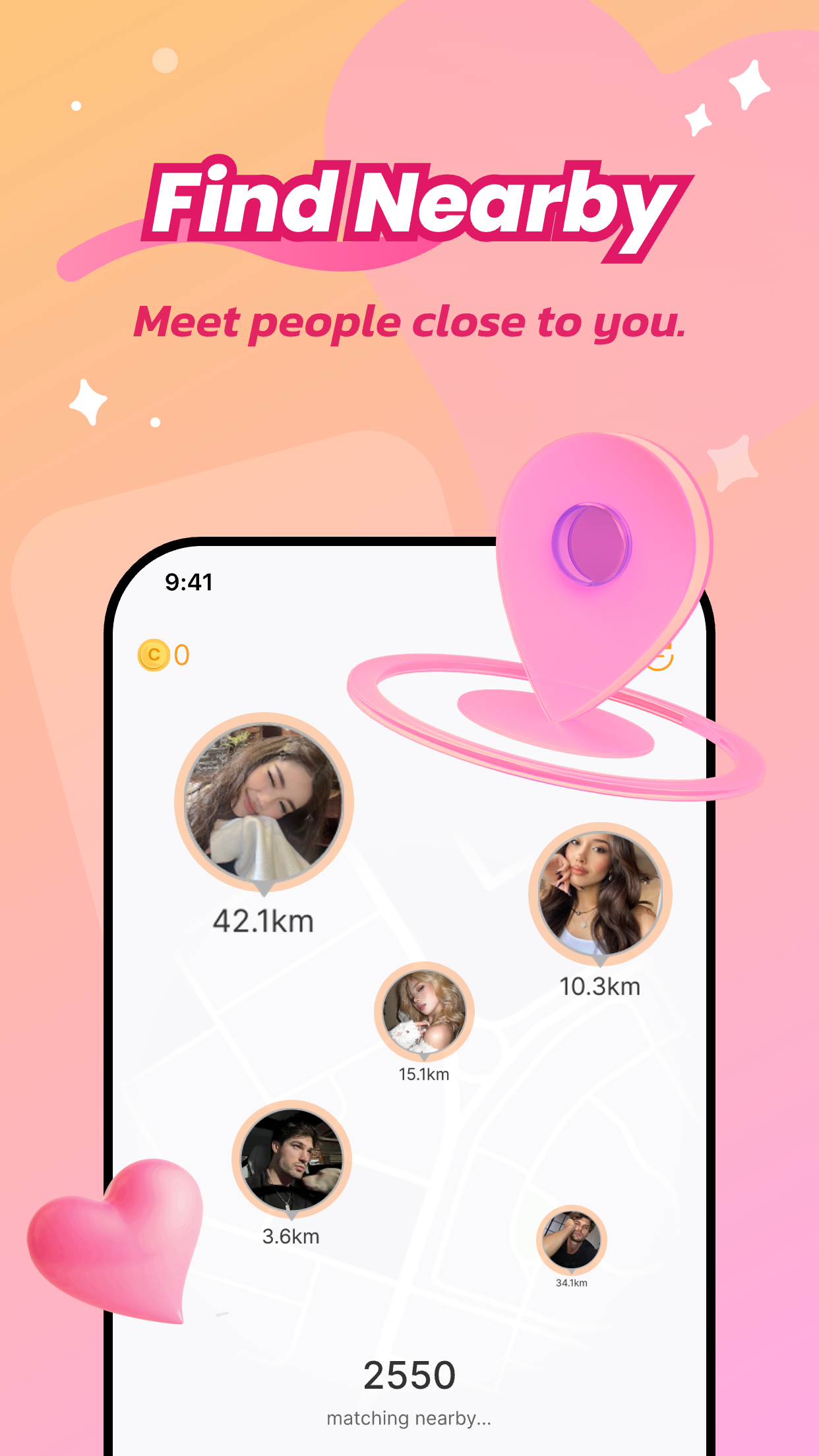 Find nearby people